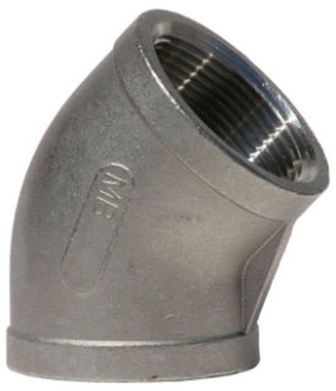 Picture of ELBOW 1-1/4" 150# SS304 THREADED 45*